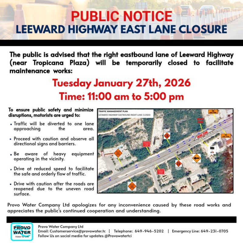 Image for the Tweet beginning: PUBLIC NOTICE:
The right easttbound lane